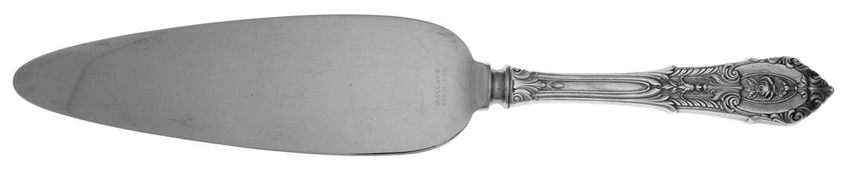 Rose Point (Sterling, 1934, No Monograms) Pie Server with Stainless Blade by Wallace Silver-1