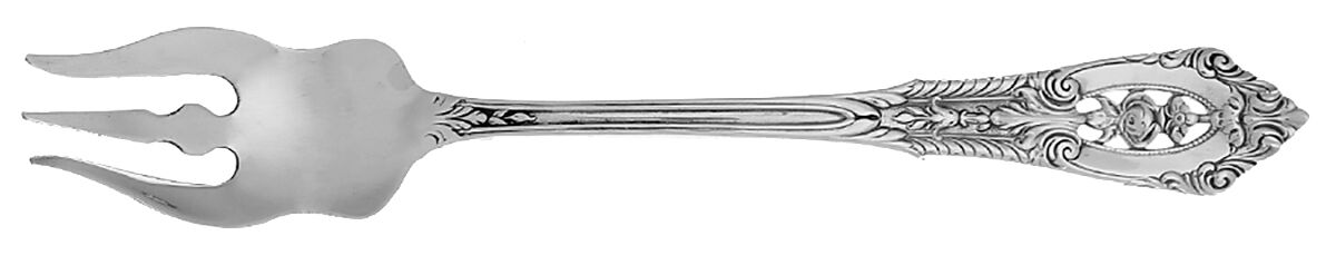 Rose Point (Sterling, 1934, No Monograms) Oyster Fork HC by Wallace Silver-1