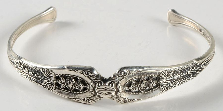 Rose Point (Sterling, 1934, No Monograms) Sterling Bracelet CM by Wallace Silver-1