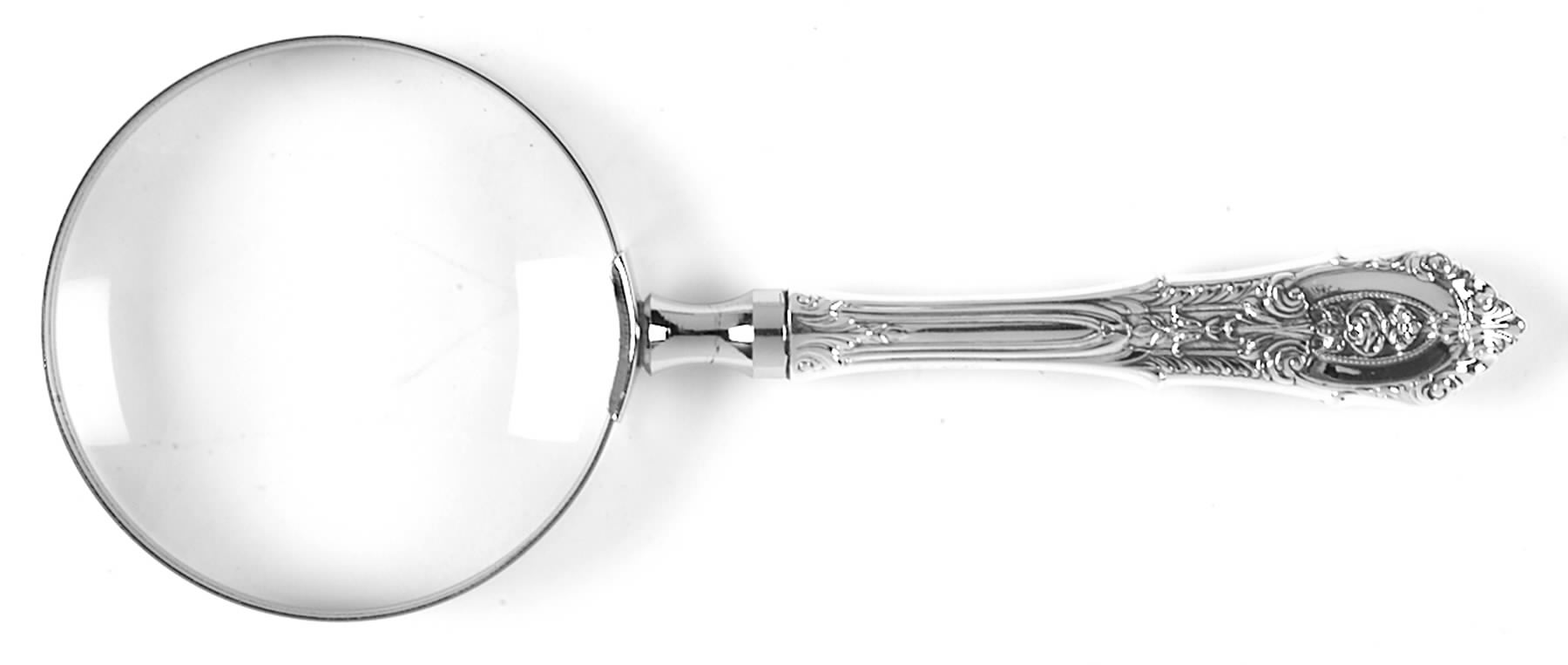 Rose Point (Sterling, 1934, No Monograms) Magnifying Glass by Wallace Silver-1