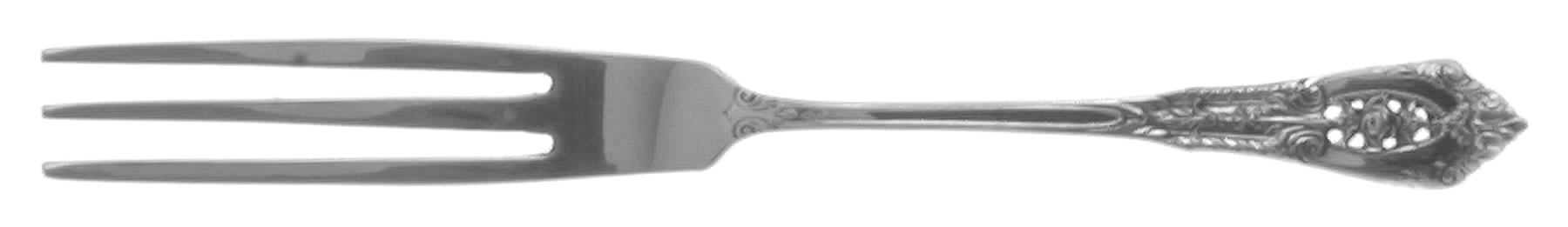 Rose Point (Sterling, 1934, No Monograms) Strawberry Fork by Wallace Silver-1