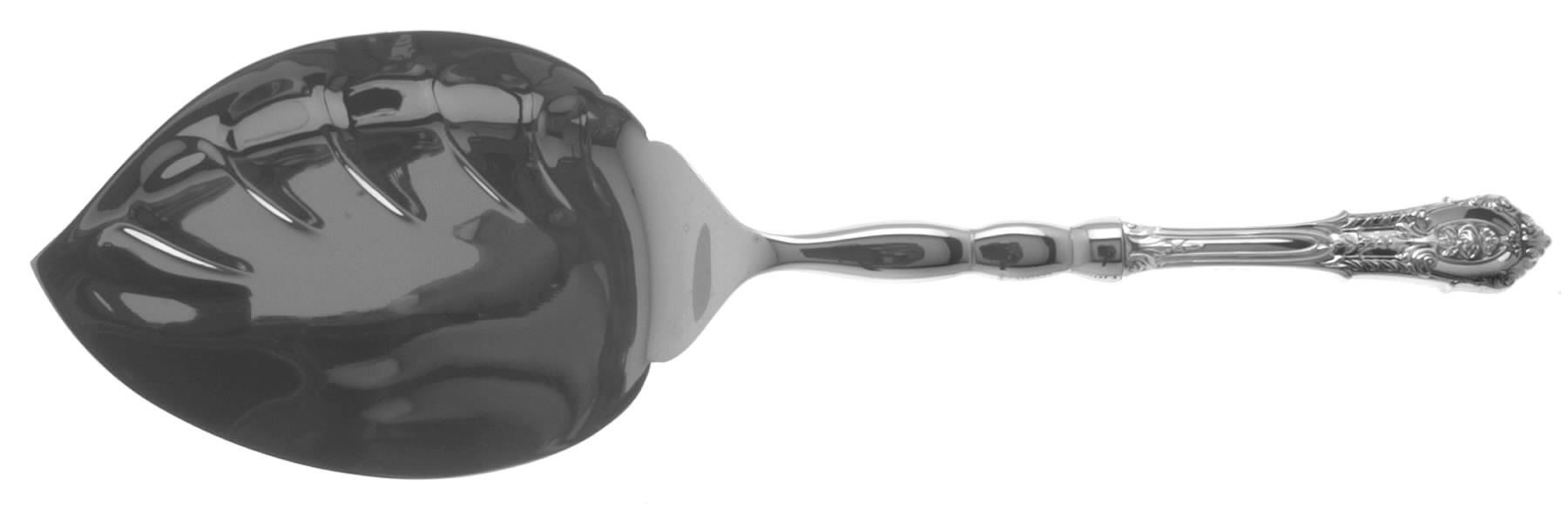 Rose Point (Sterling, 1934, No Monograms) Oversize Stainless Tomato/Cranberry Server by Wallace Silver-1