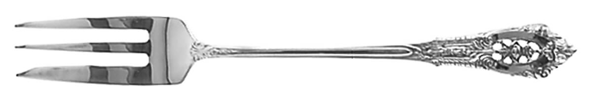Rose Point (Sterling, 1934, No Monograms) Individual Cake Fork by Wallace Silver-1