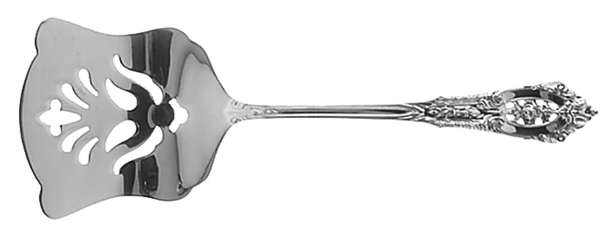 Rose Point (Sterling, 1934, No Monograms) Solid Flat Sardine Server by Wallace Silver-1