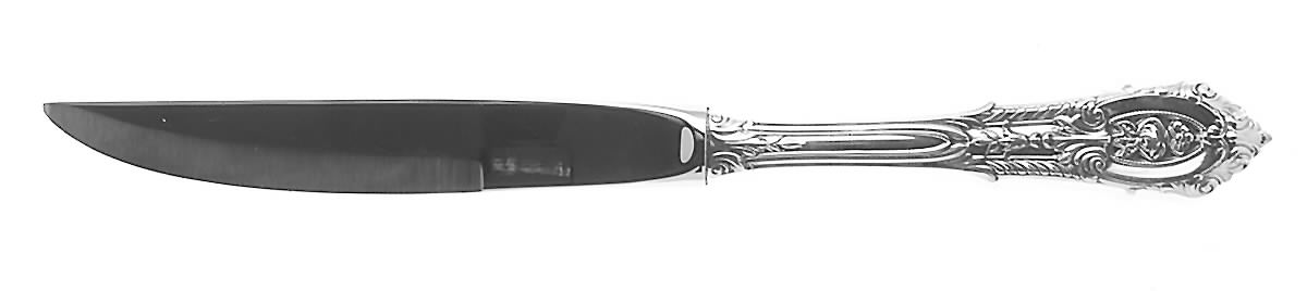 Rose Point (Sterling, 1934, No Monograms) Individual Steak Knife w/Bevel Blade by Wallace Silver-1