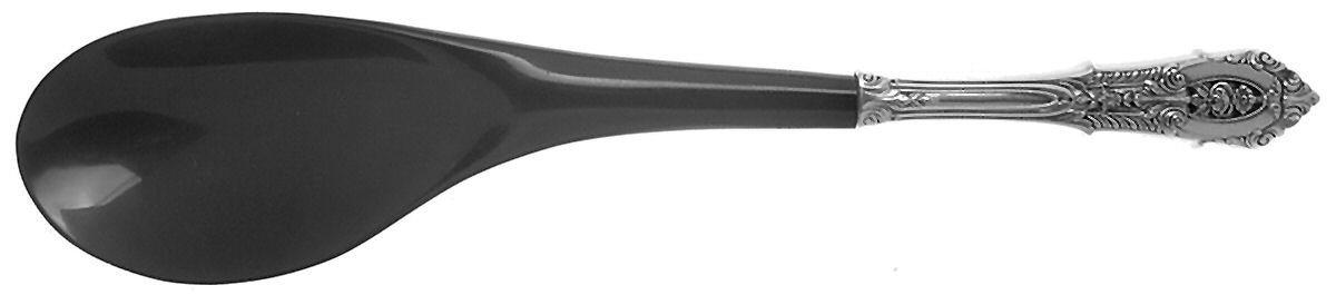 Rose Point (Sterling, 1934, No Monograms) Salad Serving Spoon with Plastic Bowl by Wallace Silver-1