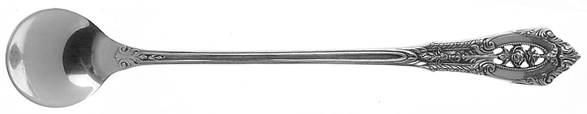 Rose Point (Sterling, 1934, No Monograms) Master Salt Spoon by Wallace Silver-1