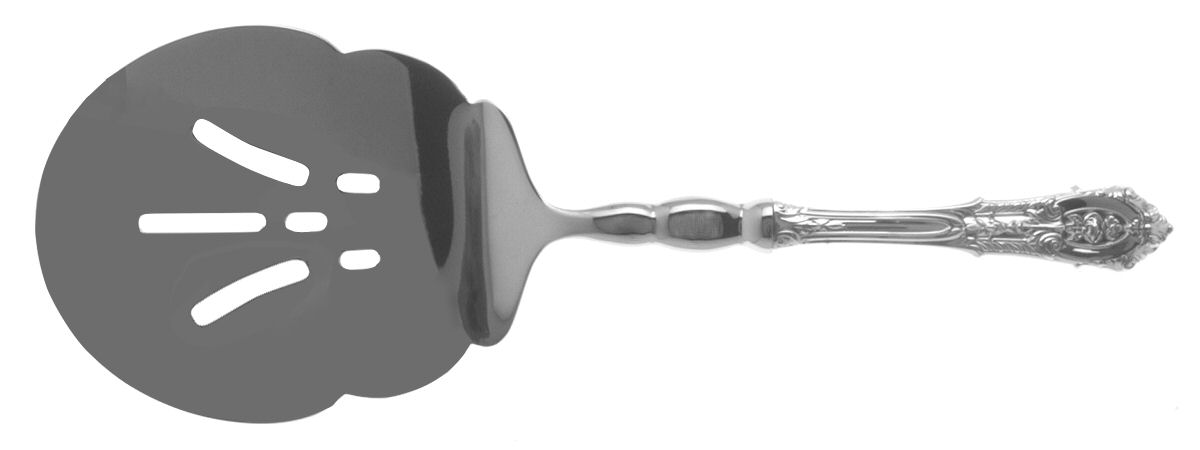 Rose Point (Sterling, 1934, No Monograms) Flat Stainless Oversize Tomato Server by Wallace Silver-1