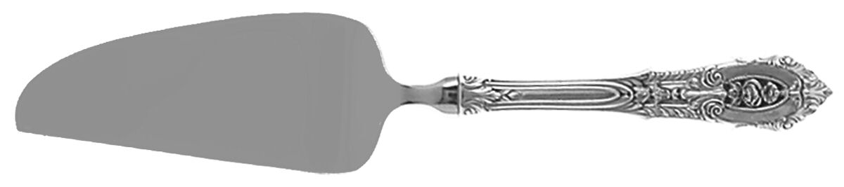 Rose Point (Sterling, 1934, No Monograms) Cheese Knife with Stainless Blade by Wallace Silver-1