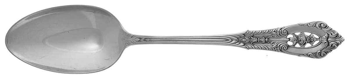 Rose Point (Sterling, 1934, No Monograms) Tablespoon (Serving Spoon) by Wallace Silver-1