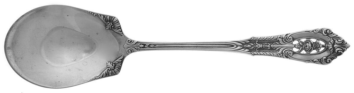 Rose Point (Sterling, 1934, No Monograms) Sugar Spoon by Wallace Silver-1