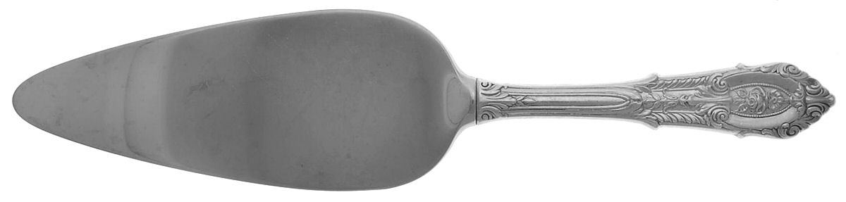 Rose Point (Sterling, 1934, No Monograms) Pie Server with Stainless Blade by Wallace Silver-1