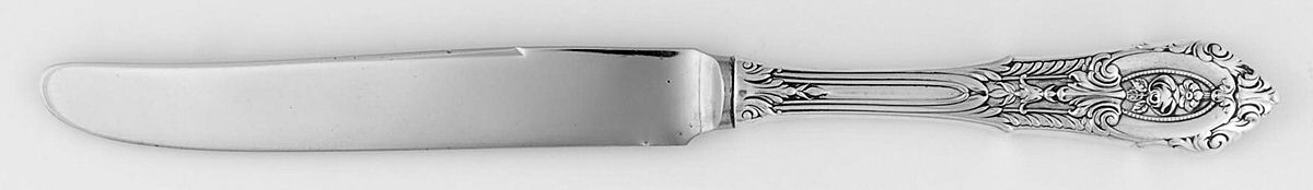 Rose Point (Sterling, 1934, No Monograms) Hollow Handle Youth Knife by Wallace Silver-1