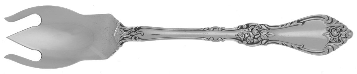 Royal Rose (Sterling, 1962) Ice Cream Fork HC by Wallace Silver-1