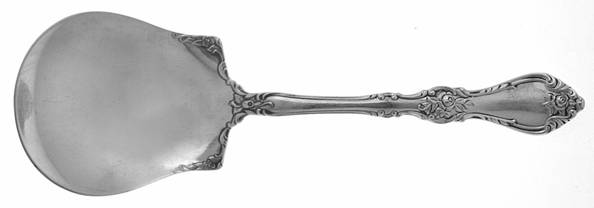 Royal Rose (Sterling, 1962) Solid Smooth Casserole Spoon by Wallace Silver-1
