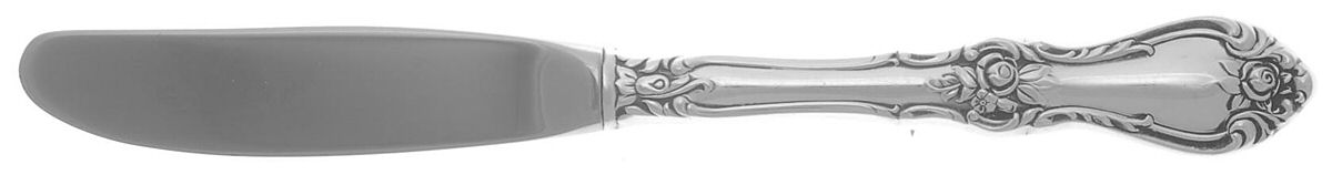 Royal Rose (Sterling, 1962) Modern Hollow Butter Spreader (Stainless) by Wallace Silver-1