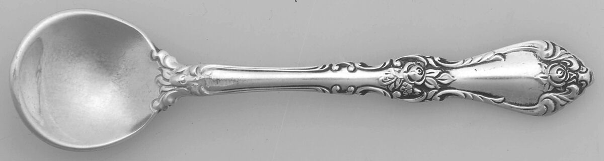 Royal Rose (Sterling, 1962) Individual Salt Spoon by Wallace Silver-1