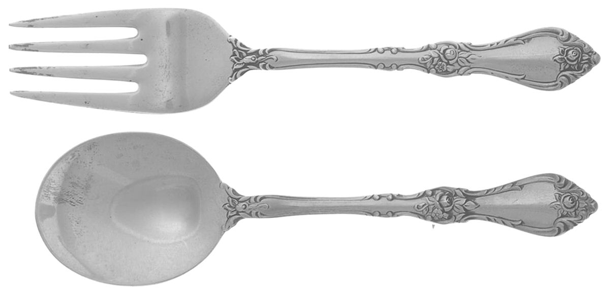 Royal Rose (Sterling, 1962) 2 Pc Baby Set (BF, BS) by Wallace Silver-1