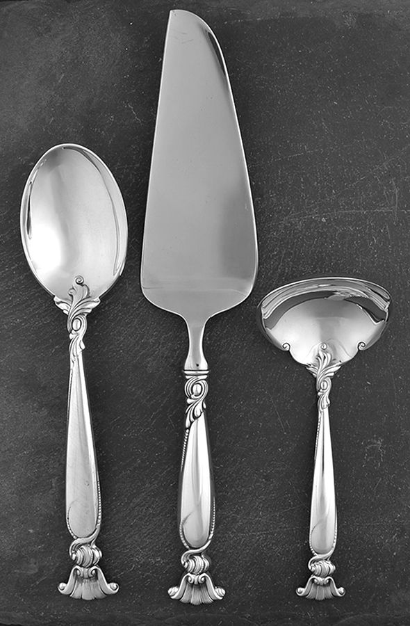Romance of The Sea (Sterling, 1950) 3 Piece Completer Set by Wallace Silver-1