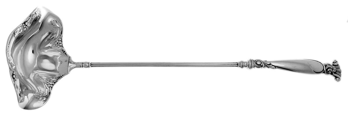 Romance of The Sea (Sterling, 1950) Punch Ladle with Silverplate Bowl by Wallace Silver-1