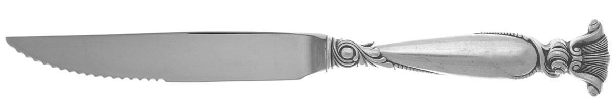 Romance of The Sea (Sterling, 1950) Steak Knife Individual Hollow, Serrate HC by Wallace Silver-1