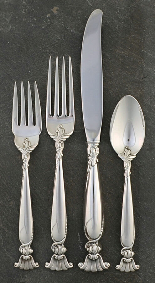 Romance of The Sea (Sterling, 1950) 32 Piece Estate Set by Wallace Silver-1
