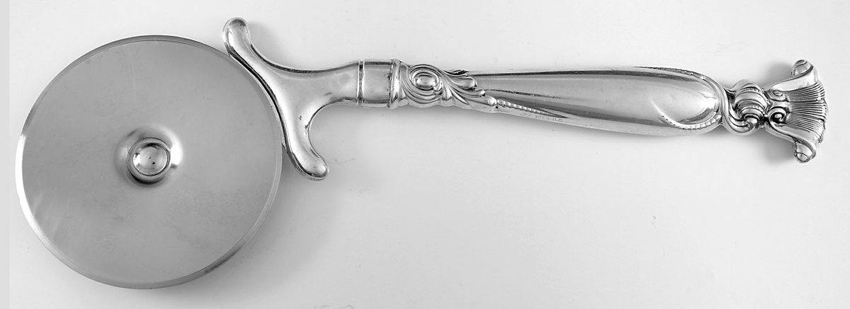 Romance of The Sea (Sterling, 1950) Pizza Cutter with Stainless Blade by Wallace Silver-1