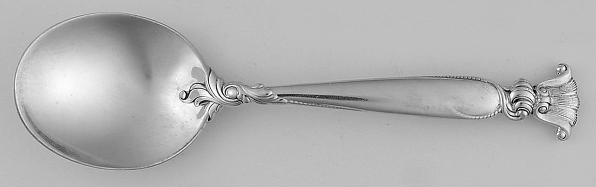 Romance of The Sea (Sterling, 1950) Round Bowl Soup Spoon (Bouillon) by Wallace Silver-1
