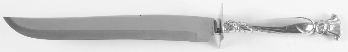 Romance of The Sea (Sterling, 1950) Large Stainless Blade Roast Carving Knife by Wallace Silver-1