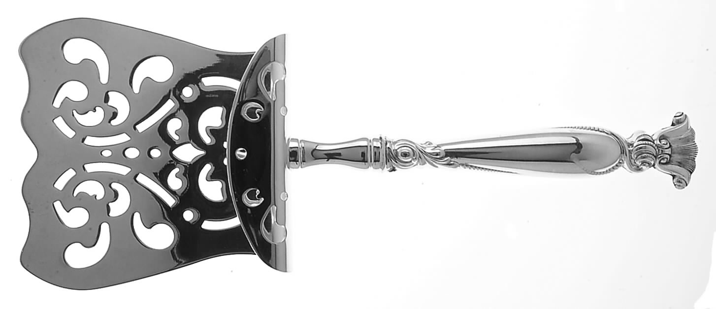 Romance of The Sea (Sterling, 1950) Hollow Asparagus Server with Silverplate Hood by Wallace Silver-1