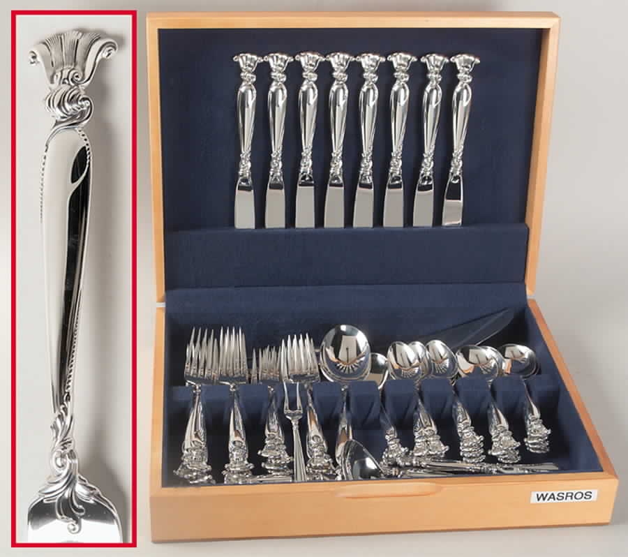 Romance of The Sea (Sterling, 1950) 55 Piece Set by Wallace Silver-1