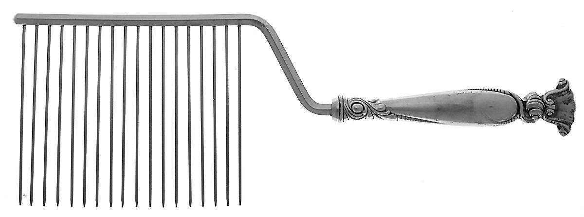 Romance of The Sea (Sterling, 1950) Cake Breaker with Silverplate Prongs by Wallace Silver-1