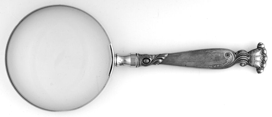 Romance of The Sea (Sterling, 1950) Large Magnifying Glass with Sterling Handle by Wallace Silver-1