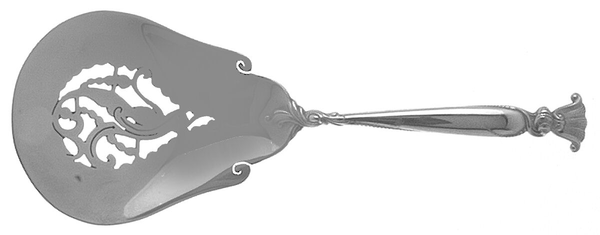 Romance of The Sea (Sterling, 1950) Solid Bon Bon Spoon with Pierced Bowl by Wallace Silver-1