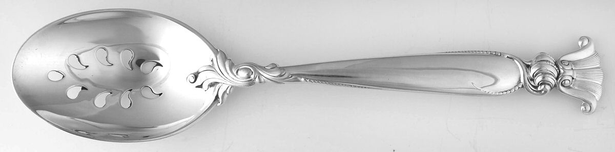Romance of The Sea (Sterling, 1950) Pierced Tablespoon (Serving Spoon) CM by Wallace Silver-1