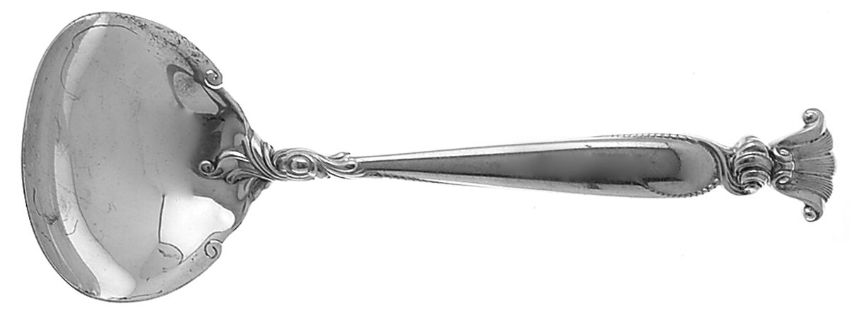 Romance of The Sea (Sterling, 1950) Solid Piece Cream Ladle by Wallace Silver-1