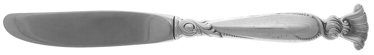Romance of The Sea (Sterling, 1950) Modern Hollow Butter Spreader (Stainless) by Wallace Silver-1