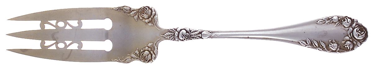 Rose (Sterling, 1898-1888) Cake Serving Fork by Wallace Silver-1