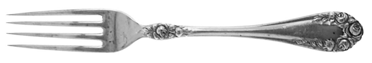 Rose (Sterling, 1898-1888) Solid Youth Tea Fork by Wallace Silver-1