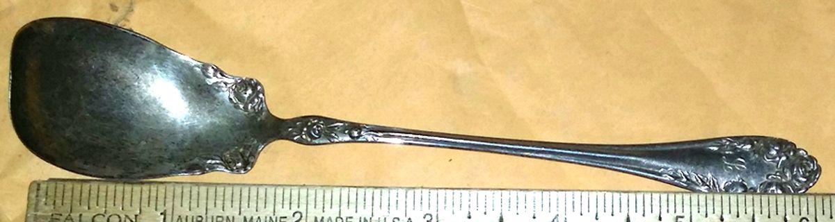 Rose (Sterling, 1898-1888) Large Horseradish Serving Spoon by Wallace Silver-1