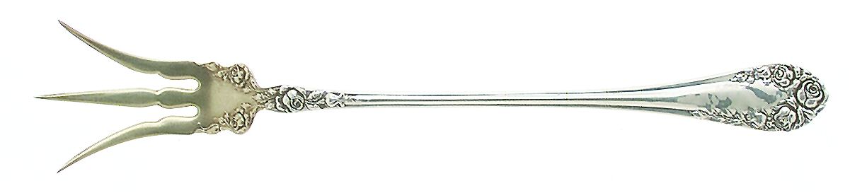 Rose (Sterling, 1898-1888) Large Lettuce Serving Fork by Wallace Silver-1