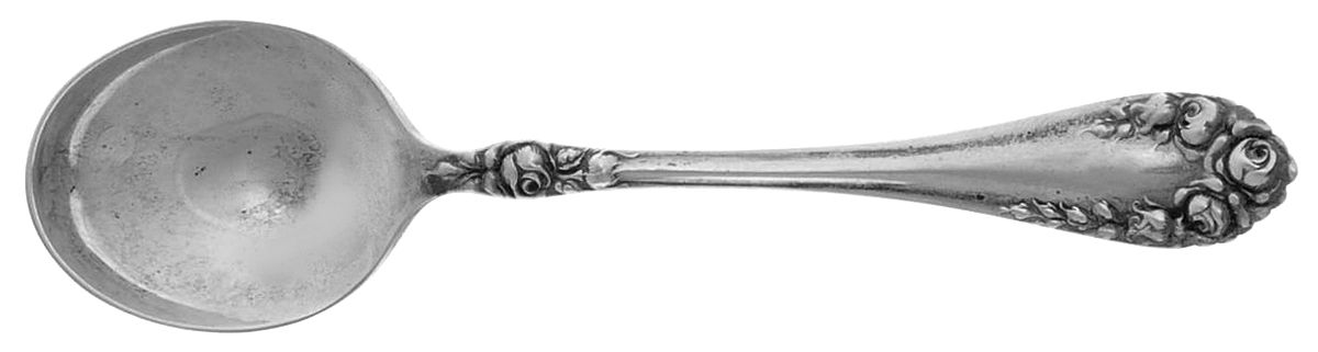 Rose (Sterling, 1898-1888) Large Chocolate Spoon by Wallace Silver-1