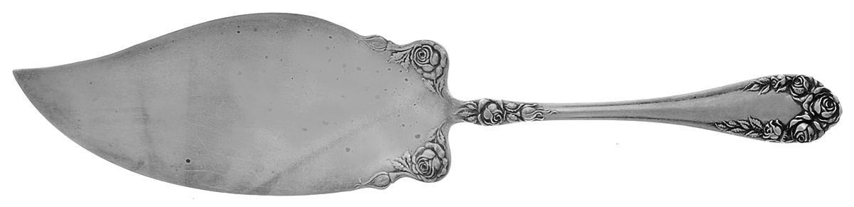 Rose (Sterling, 1898-1888) Large Solid Fish Serving Knife by Wallace Silver-1
