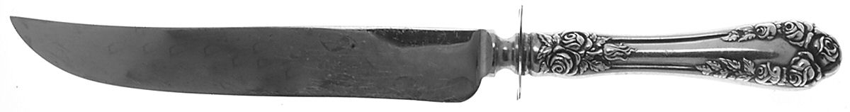 Rose (Sterling, 1898-1888) Small Steak Carving Knife with Stainless Blade by Wallace Silver-1