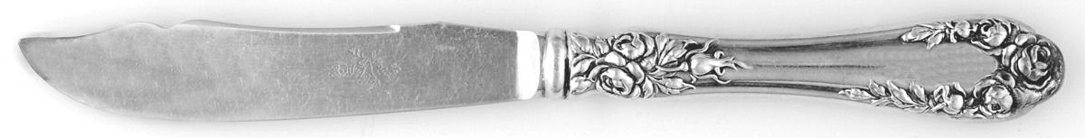 Rose (Sterling, 1898-1888) Individual Fruit Knife with Silverplate Blade by Wallace Silver-1
