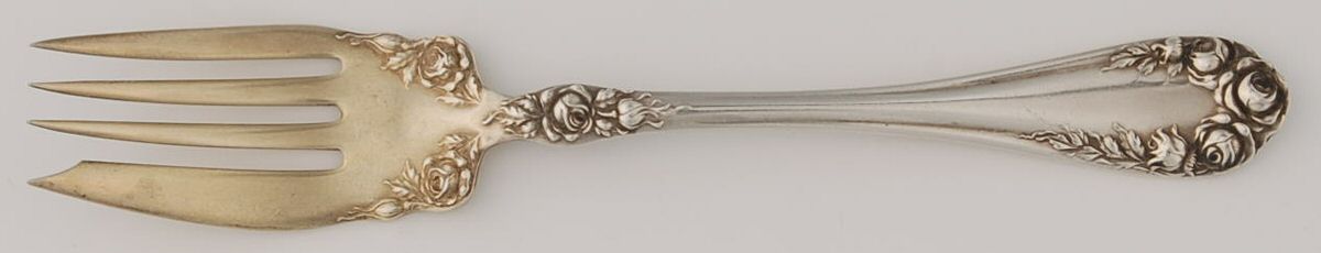 Rose (Sterling, 1898-1888) Individual Salad Fork by Wallace Silver-1