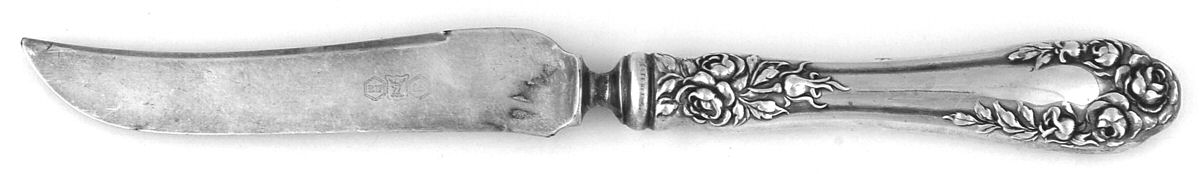 Rose (Sterling, 1898-1888) Individual Fruit Knife with Silverplate Blade by Wallace Silver-1