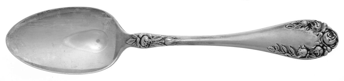 Rose (Sterling, 1898-1888) Dessert/Oval Soup Spoon by Wallace Silver-1