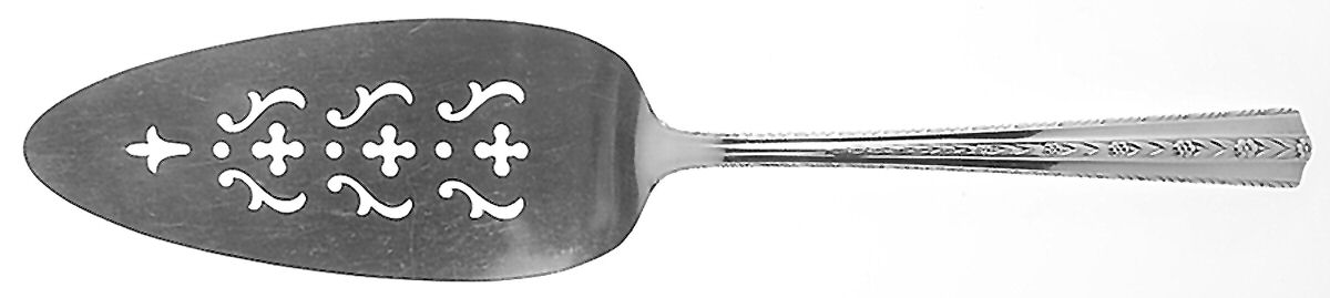 Roseanne (Silverplate, 1938) Solid Pierced Pie Server by Wallace Silver-1