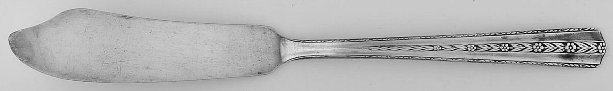 Roseanne (Silverplate, 1938) Flat Handle Master Butter Knife by Wallace Silver-1